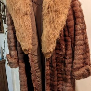 Brown mink coat.  Inherited from my family